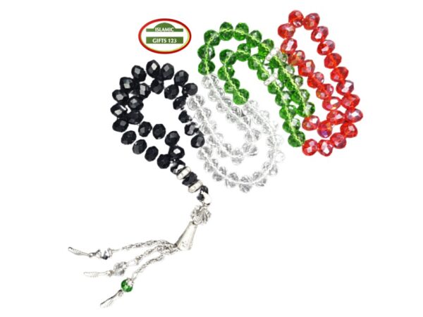 Palestine Flag Misbaha 99ct prayer beads Palestinian beads - Image 3