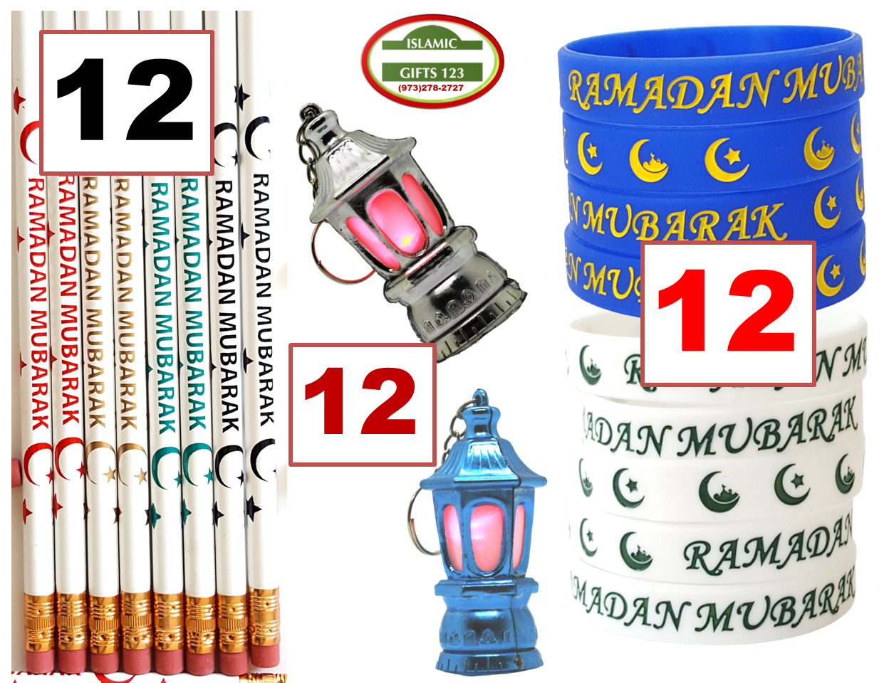 Ramadan Favors 36 PCS Lantern+Pencils+Bands - Image 2