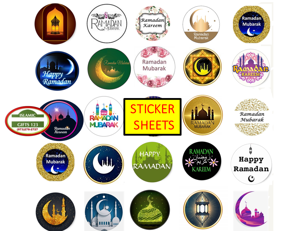 Ramadan Mubarak Stickers 1 Inch FREE SHIPPING - Image 3