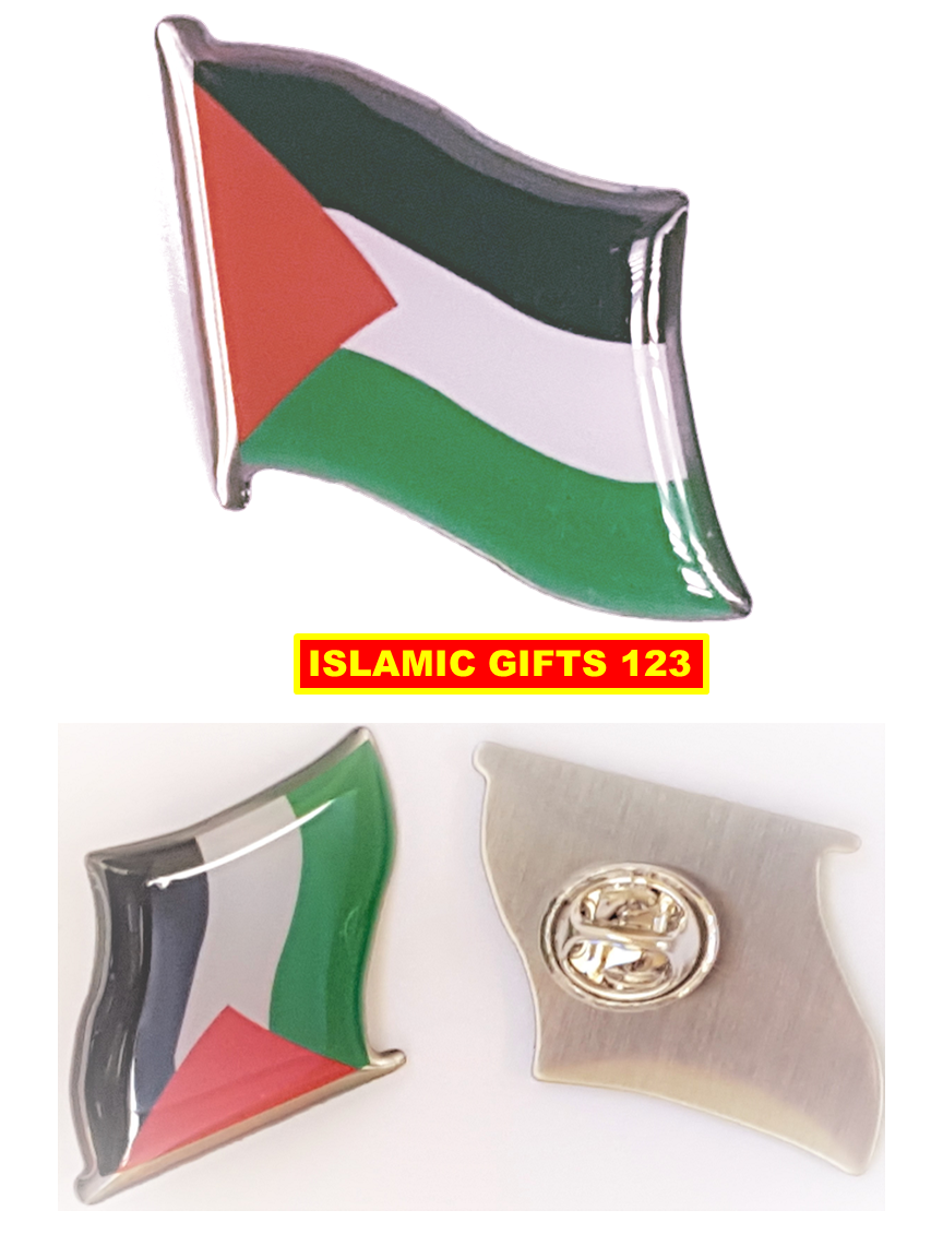 Palestine Flag Lapel Pins RECTANGLE Palestinian Pins - Image 2
