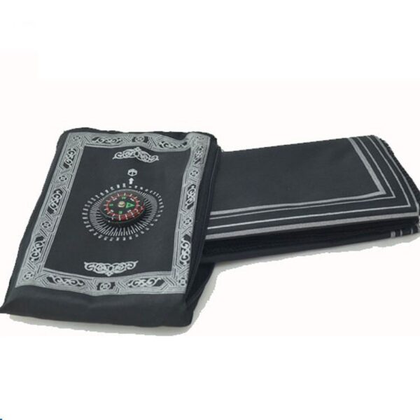 Portable Travel Prayer Mat with Compass, Waterproof Polyester Prayer Rug, Muslim Travel Prayer Mat - Image 4