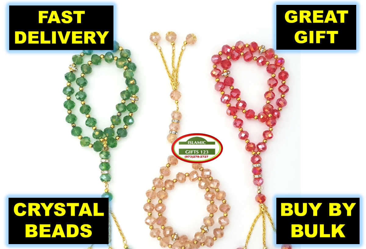 Details about   6 Crystal Islamic Prayer Beads 10mm Tasbeeh Misbaha-Ramadan Decor Islamic Gift 