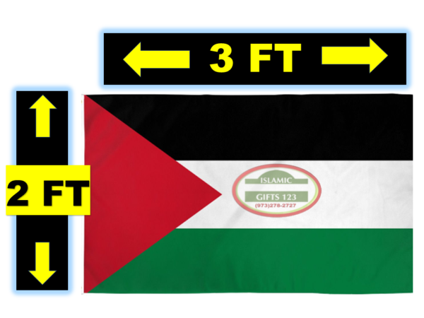 Palestine Flag Medium Size 2'x3" - Durable & Vibrant - Image 2