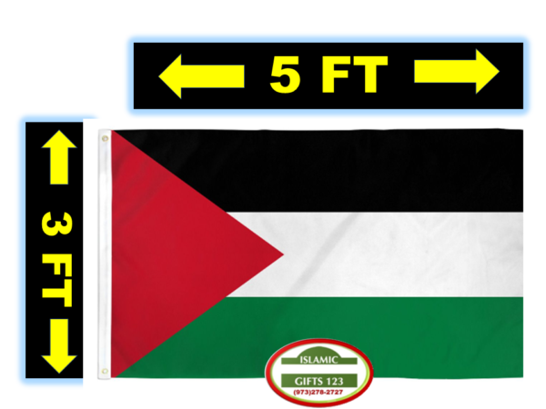 Large Palestine Flag 3' x 5' – Premium Quality Palestinian Flag - Image 2