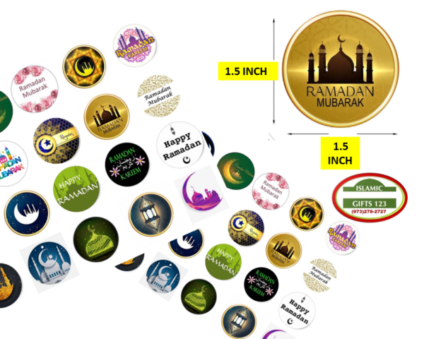 1.5 Inch Ramadan Stickers & Favor FREE SHIPPING - Image 2