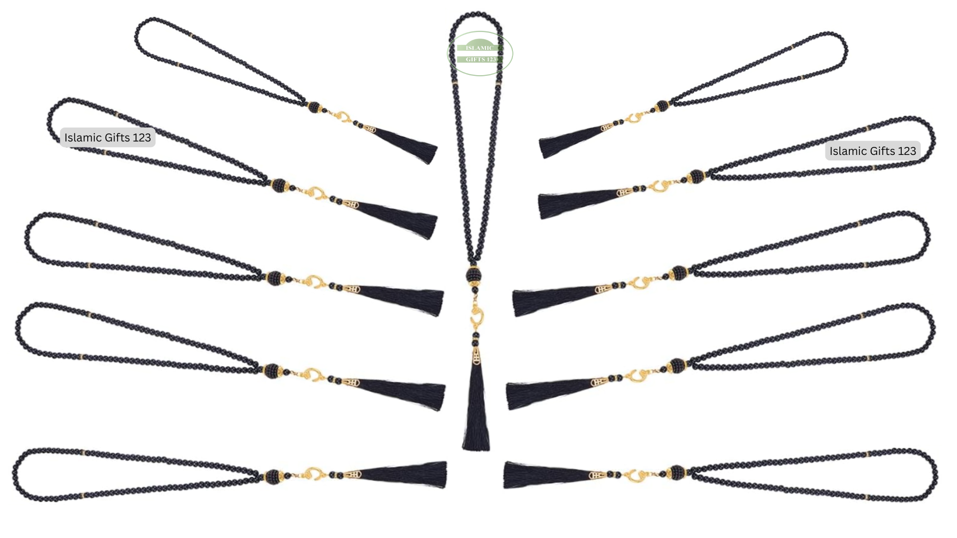 Tasbeeh Misbaha Acryl Prayer Beads in Bag–Islamic Gift Ramadan Gift - Image 6