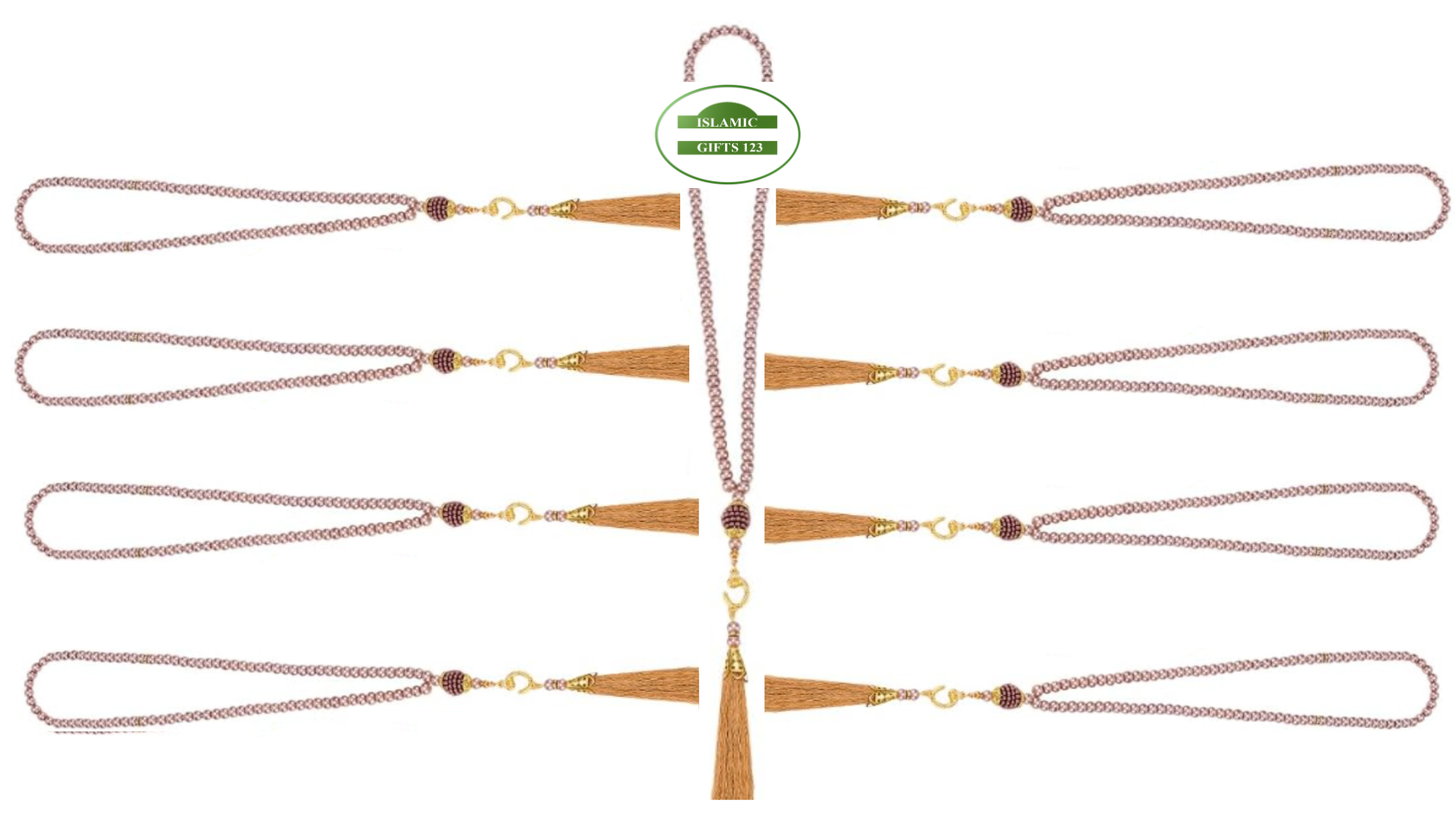 Tasbeeh Misbaha Acryl Prayer Beads in Bag–Islamic Gift Ramadan Gift - Image 2