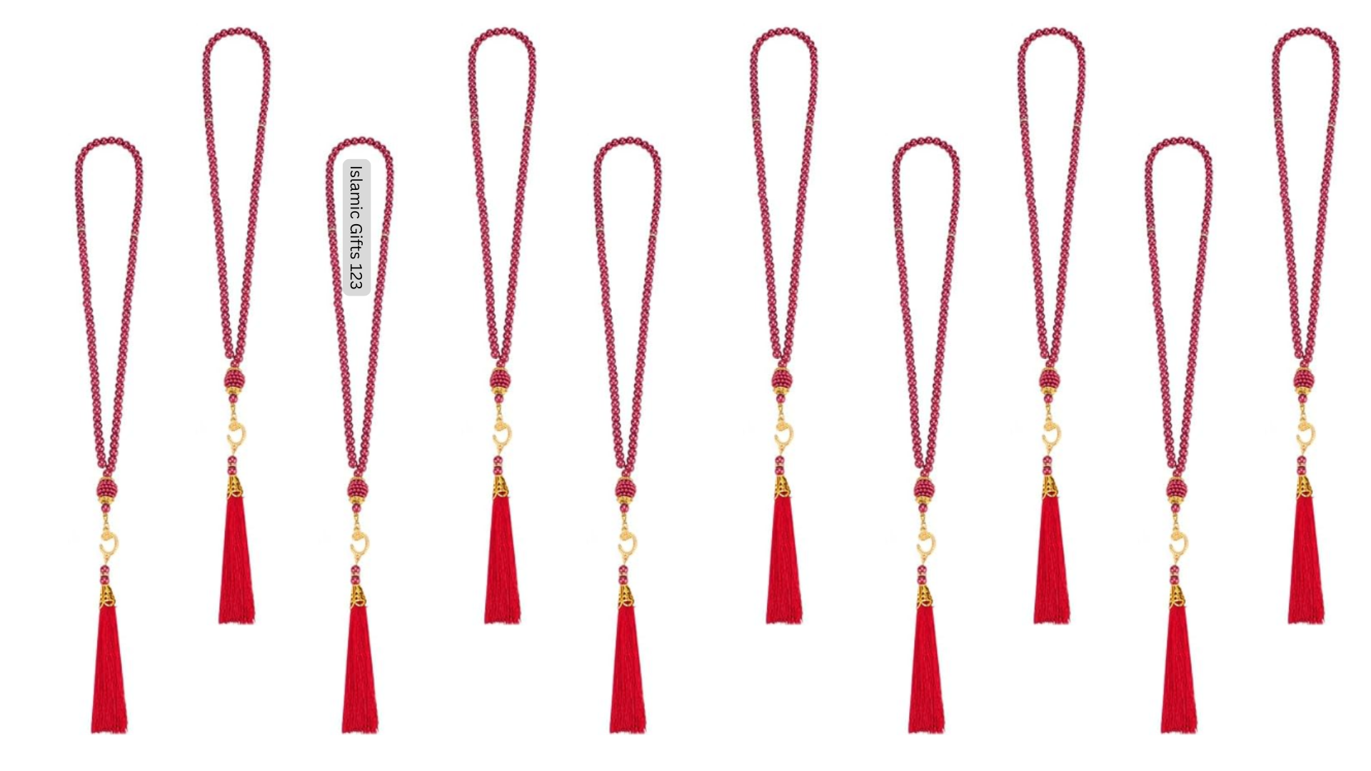 Tasbeeh Misbaha Acryl Prayer Beads in Bag–Islamic Gift Ramadan Gift - Image 3