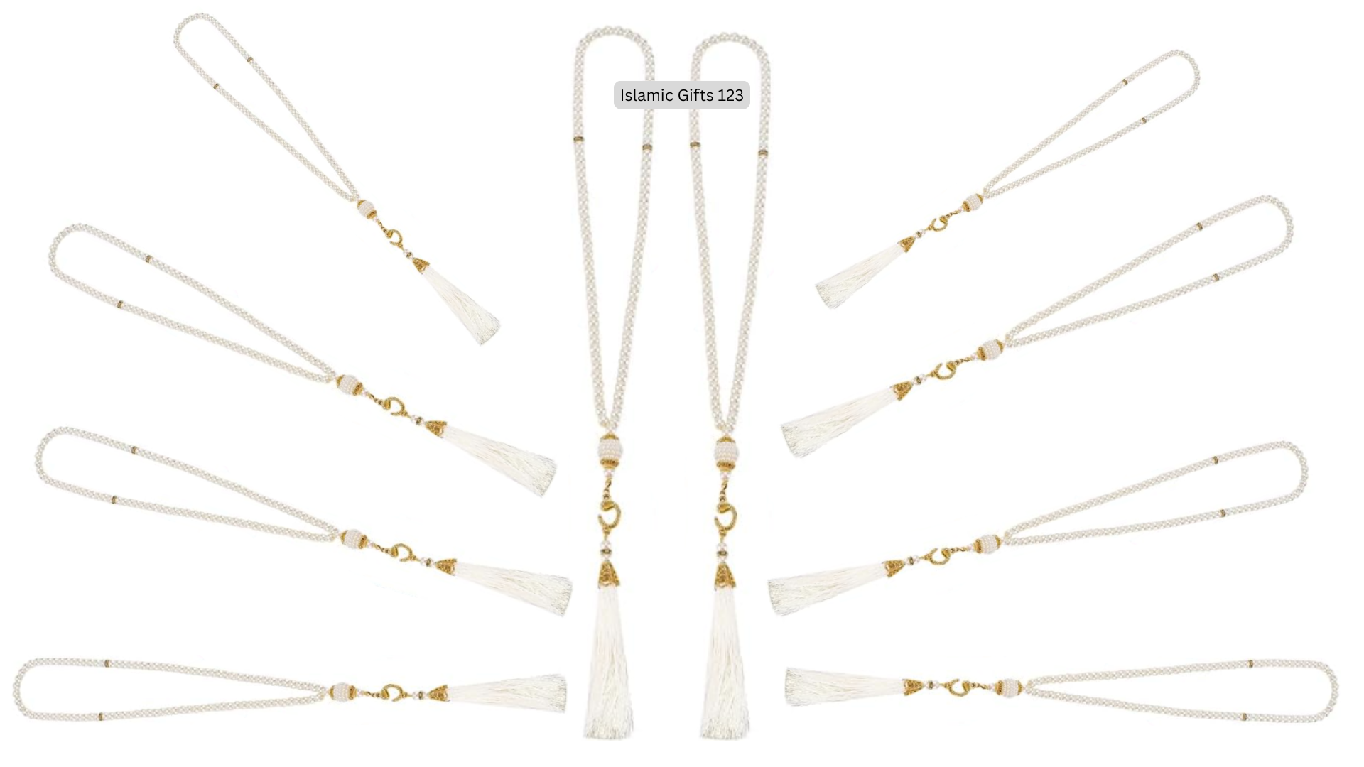 Tasbeeh Misbaha Acryl Prayer Beads in Bag–Islamic Gift Ramadan Gift - Image 7