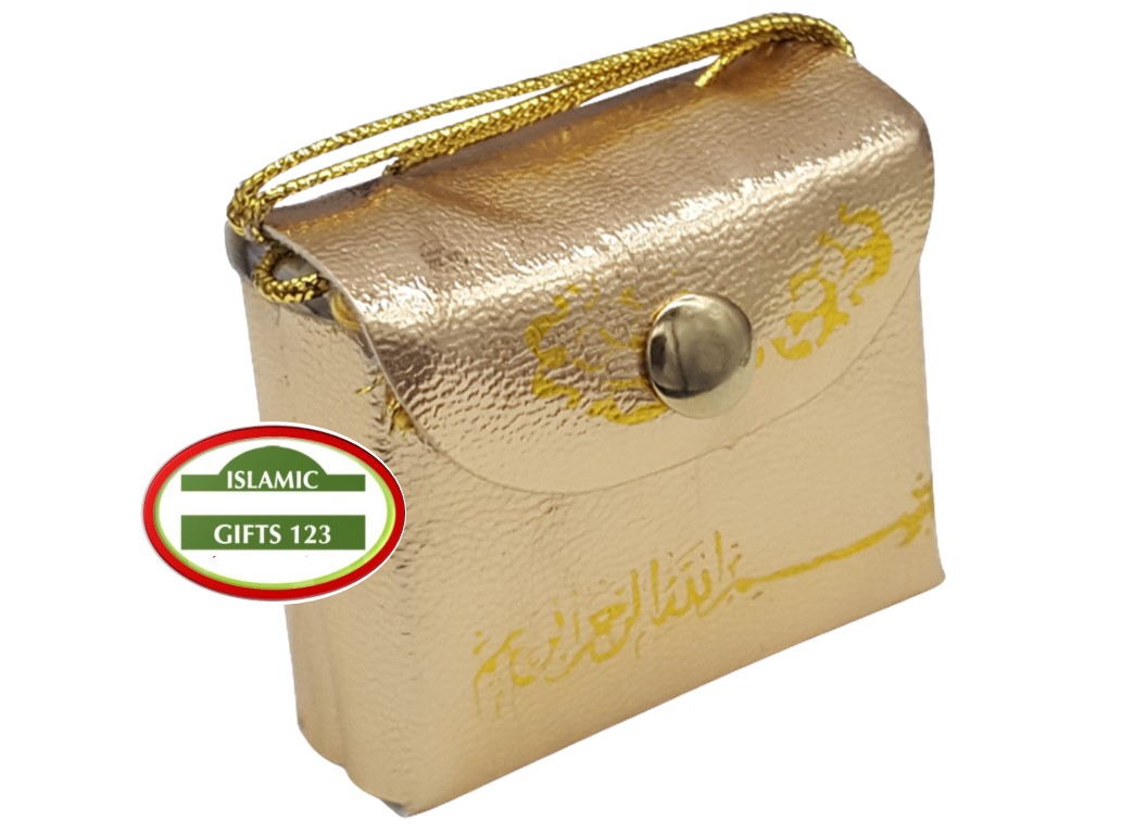 Mini Quran in Gold Bag Hanger - Elegant Wedding Favor
