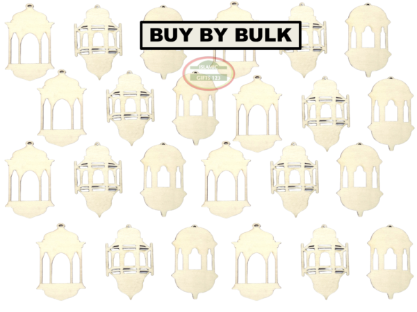 Ramadan Lantern DIY Wooden Cutout - Creative Ramadan Decor - Image 2