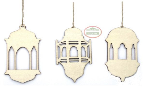 Ramadan Lantern DIY Wooden Cutout - Creative Ramadan Decor - Image 7