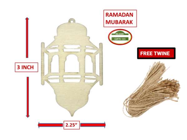 Ramadan Lantern DIY Wooden Cutout - Creative Ramadan Decor - Image 4
