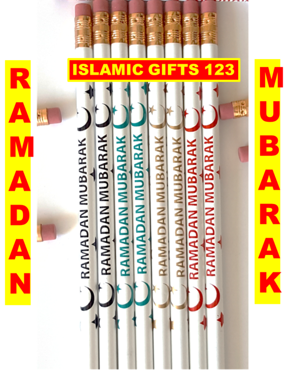 Buy Ramadan Mubarak Pencils in Bulk – Pack of 500 Custom Islamic Pencils