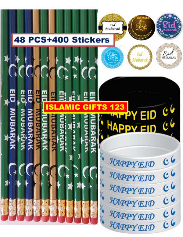Eid Favors for Kids – 48-Piece Set with 400 Stickers & Free Delivery