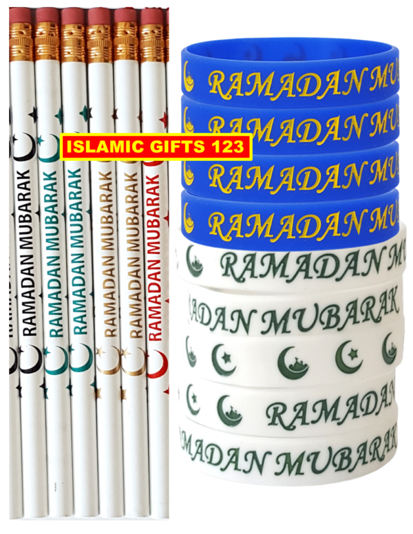 48-Piece Ramadan Pencils and Bands Favor Set – Perfect for Ramadan Gifting - Image 3