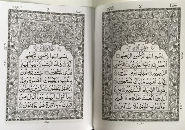 Para Set Holy Quran Large Bold Script 9 Lines 30 Sections BW - Image 6